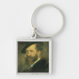 Portrait of the Artist Wilhelm Busch , c.1878 Keychain