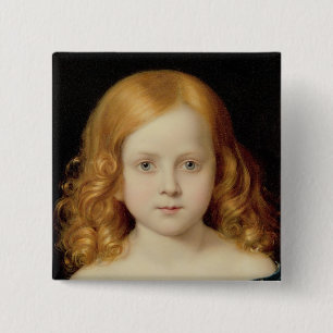 Portrait of the Artist's Daughter 2 Inch Square Button