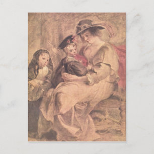 Portrait of the artist's family by Paul Rubens Postcard