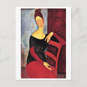 Portrait of the Artist's Wife, Modigliani Postcard