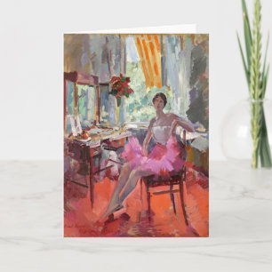 Portrait of the Ballerina Vera Trefilova   Korovin Card