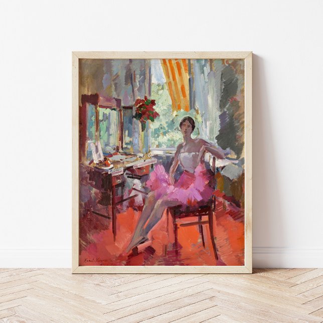 Portrait of the Ballerina Vera Trefilova | Korovin Poster (Creator Uploaded)