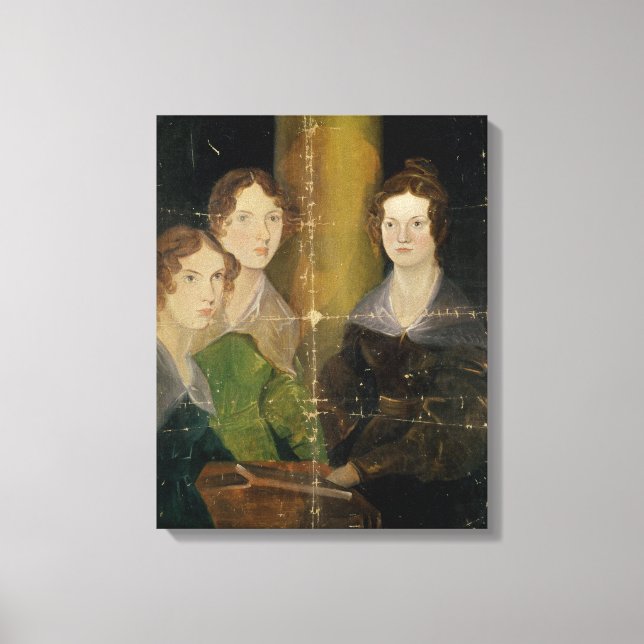 Portrait of the Bronte Sisters, c.1834 Canvas Print (Front)