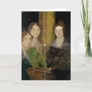 Portrait of the Bronte Sisters, c.1834 Card