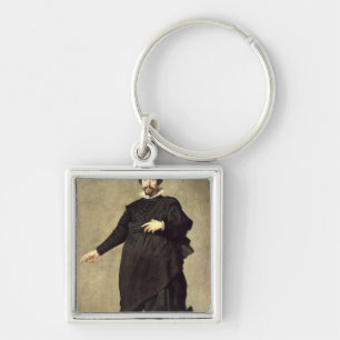 Portrait of the Buffoon Pablo de Valladolid Keychain