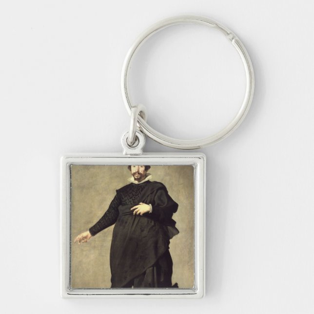 Portrait of the Buffoon Pablo de Valladolid Keychain (Front)