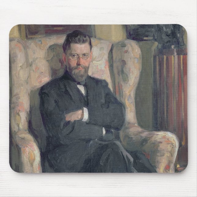 Portrait of the collector Alexei A. Bakhrush Mouse Pad (Front)