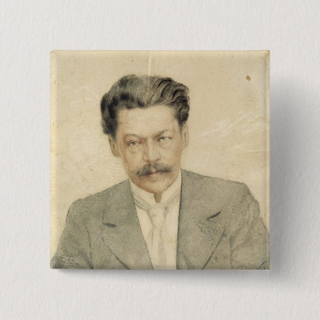 Portrait of the composer Anton Arensky 2 Inch Square Button (Front)