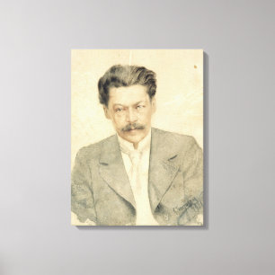 Portrait of the composer Anton Arensky Canvas Print