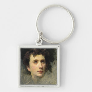 Portrait of the composer Pyotr Ilyich Keychain
