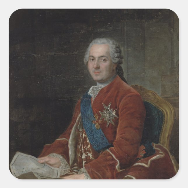 Portrait of the Dauphin Louis de France Square Sticker (Front)