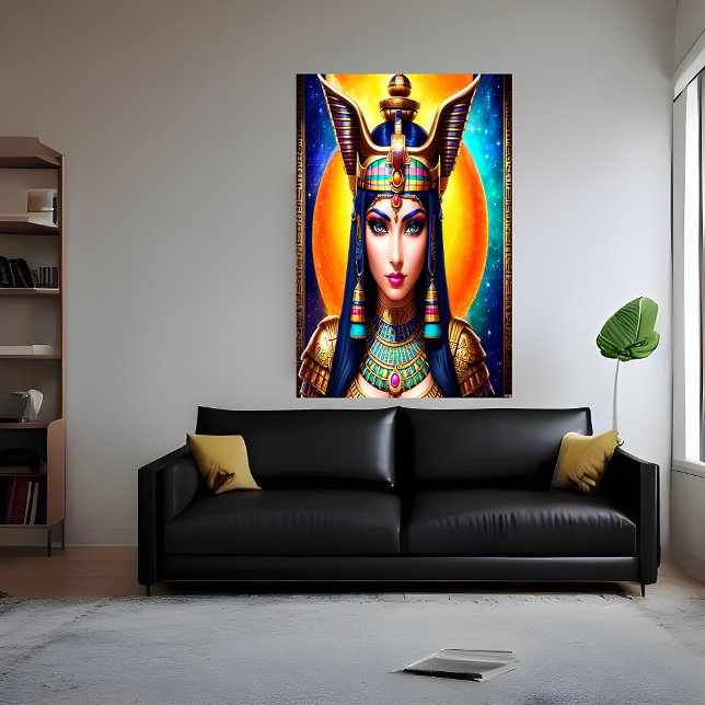 Portrait of the Egyptian Goddess Hathor | AI Art P Poster (Creator Uploaded)