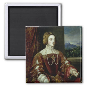 Portrait of the Empress Isabella of Portugal Magnet