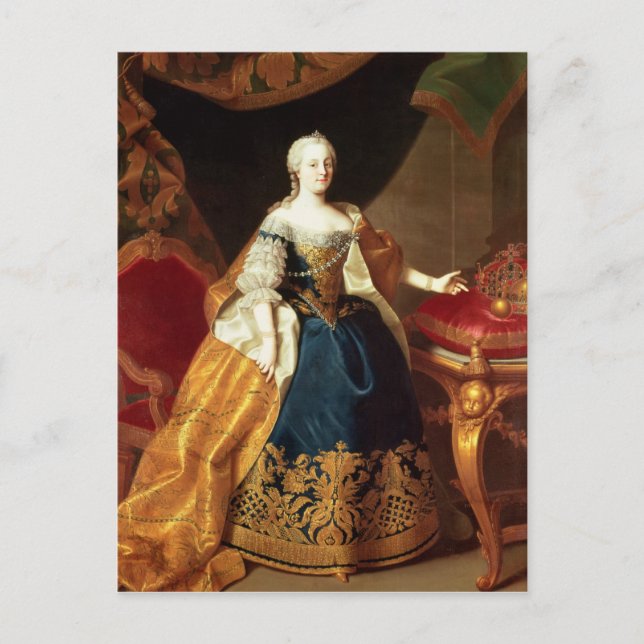 Portrait of the Empress Maria Theresa Postcard (Front)