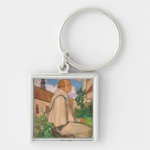 Portrait of the geneticist Johann Gregor Keychain
