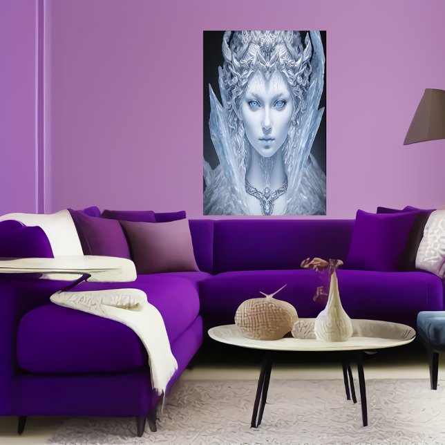 Portrait of the Goddess of ice | AI Art Poster (Creator Uploaded)