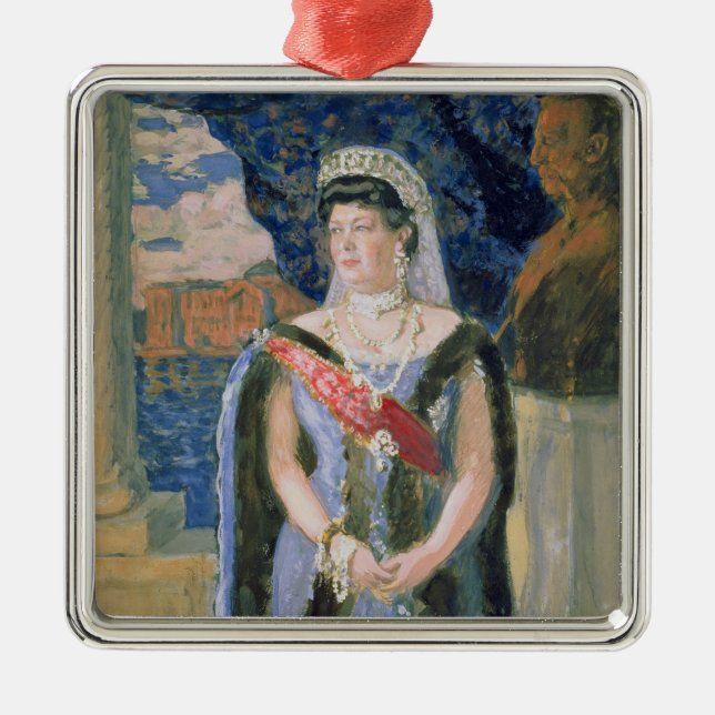 Portrait of the Grand Duchess Maria Pavlovna Metal Ornament (Front)