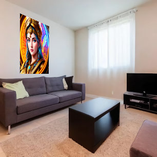 Portrait of the Greek Goddess Athena   AI Art  Pos Poster