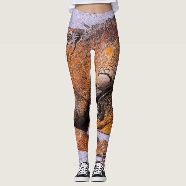 Portrait of the Iguana Leggings (Front)