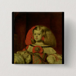 Portrait of the Infanta Margarita 2 Inch Square Button