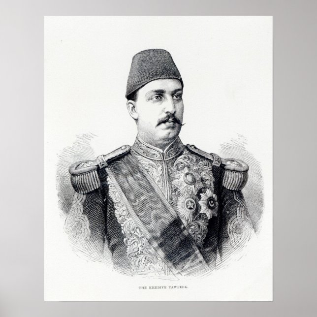 Portrait of The Khedive Tawfig Poster (Front)