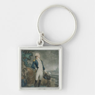 Portrait of the Marquis de La Fayette Keychain