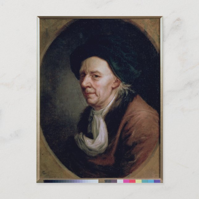 Portrait of the Mathematician Leonard Euler Postcard (Front)