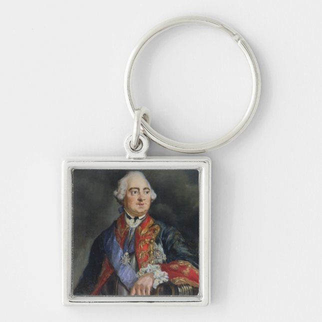 Portrait of the Mathematician Leonhard Euler Keychain (Front)