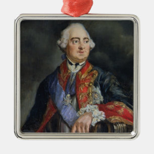 Portrait of the Mathematician Leonhard Euler Metal Ornament