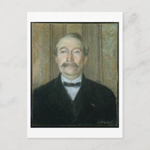 Portrait of the Patriarch (pastel on paper) Postcard
