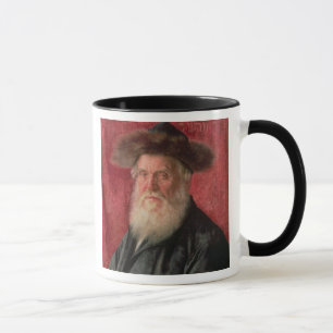 Portrait of the Rabbi of Nadvorno, c.1910 (oil on Mug