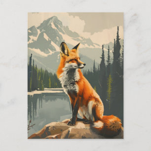 Portrait of the Red Fox Postcard