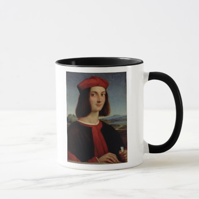Portrait of the Young Pietro Bembo, 1504-6 Mug (Right)