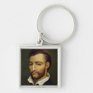 Portrait of Theodore Gericault Keychain