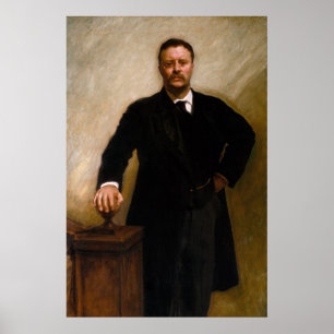 Portrait of Theodore Roosevelt by John S. Sargent Poster