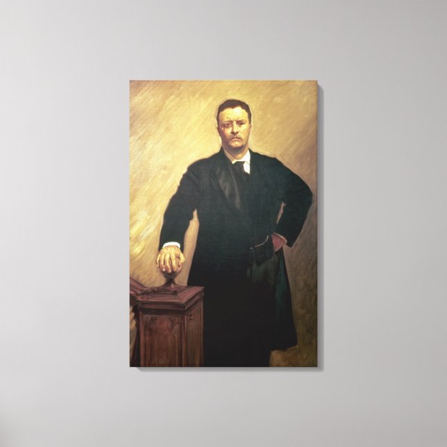 Portrait of Theodore Roosevelt Canvas Print (Front)