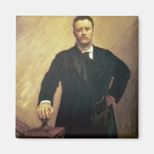 Portrait of Theodore Roosevelt Magnet