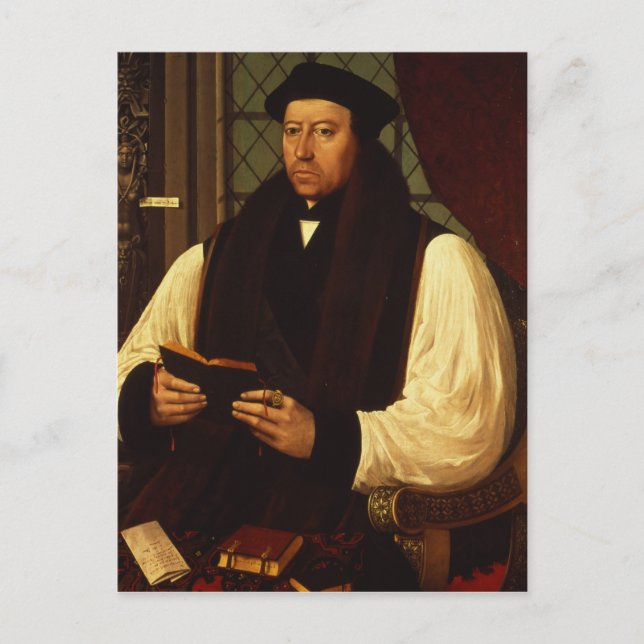 Portrait of Thomas Cranmer  1546 Postcard (Front)