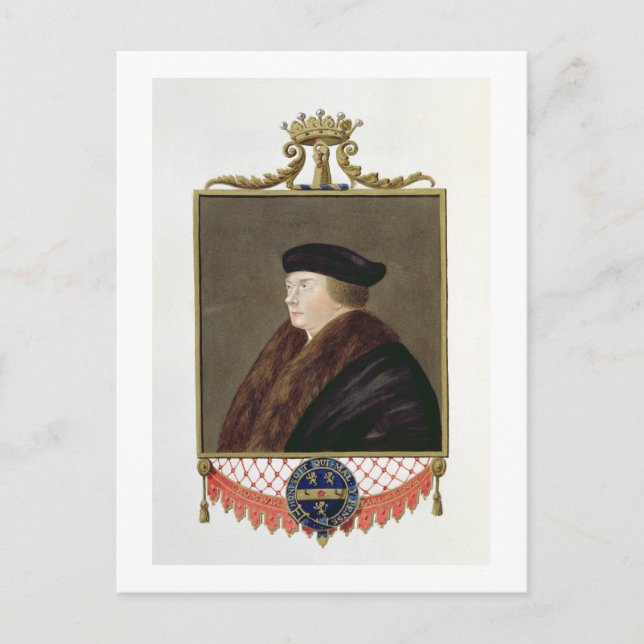Portrait of Thomas Cromwell (c.1485-1540) Ist Earl Postcard (Front)