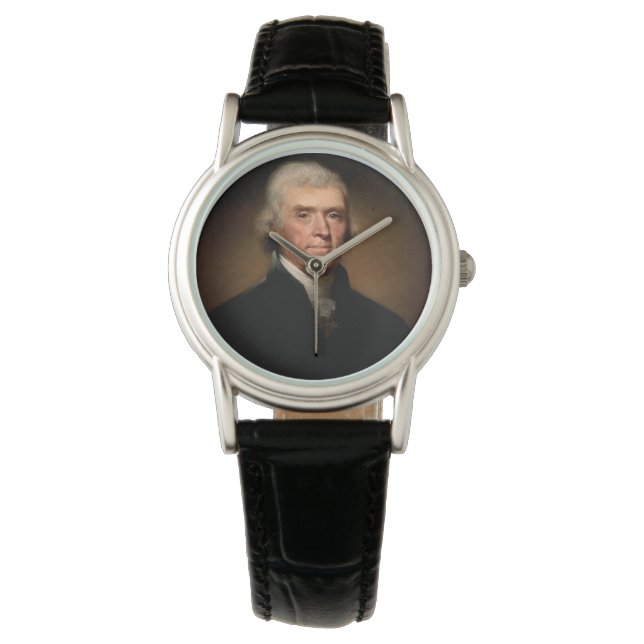 Portrait of Thomas Jefferson (by Rembrandt Peale) Watch (Front)
