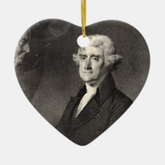 Portrait of Thomas Jefferson Ceramic Ornament