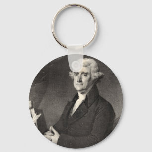 Portrait of Thomas Jefferson Keychain