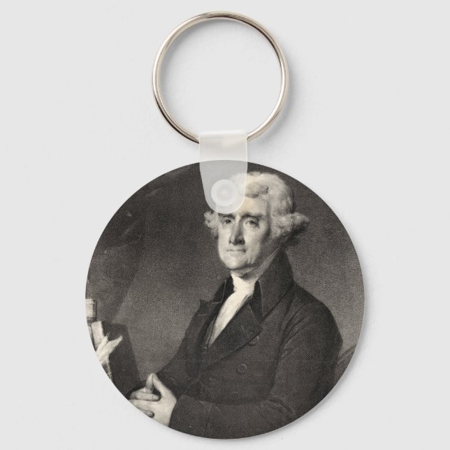 Portrait of Thomas Jefferson Keychain (Front)