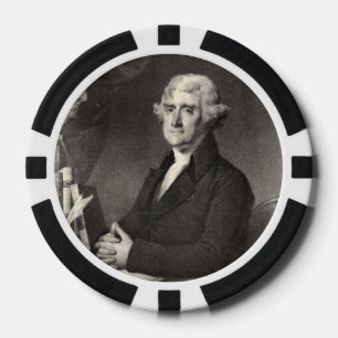 Portrait of Thomas Jefferson Poker Chips