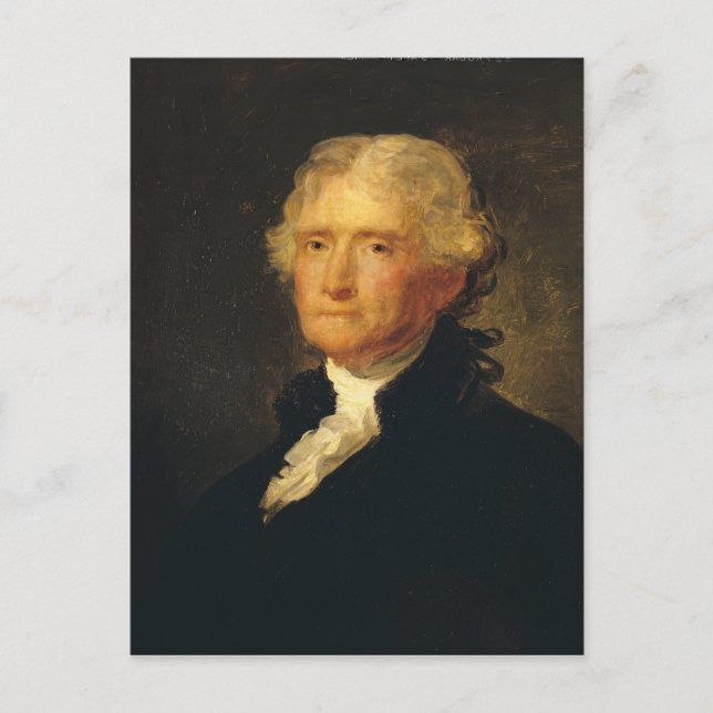Portrait of Thomas Jefferson Postcard (Front)
