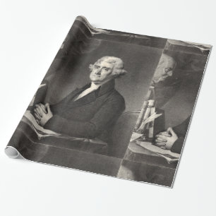 Portrait of Thomas Jefferson Wrapping Paper