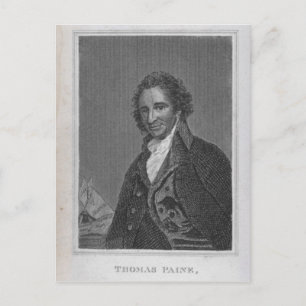 Portrait of Thomas Paine from Volume I Postcard
