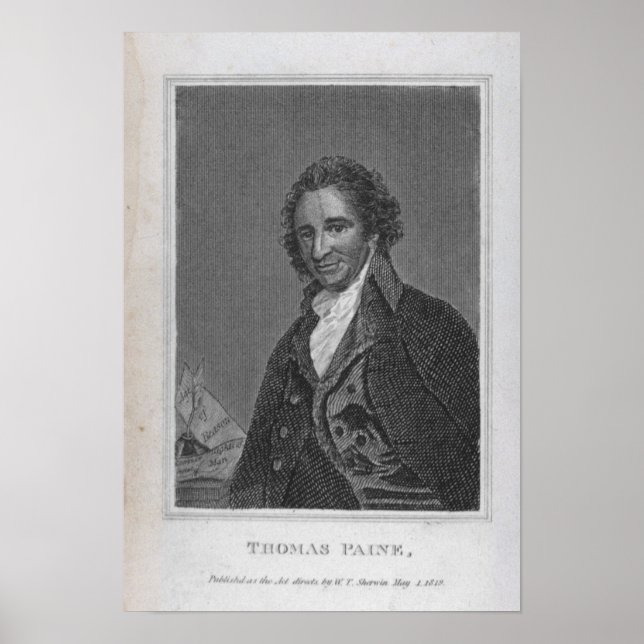 Portrait of Thomas Paine  from Volume I Poster (Front)