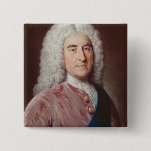 Portrait of Thomas Pelham Holles 2 Inch Square Button