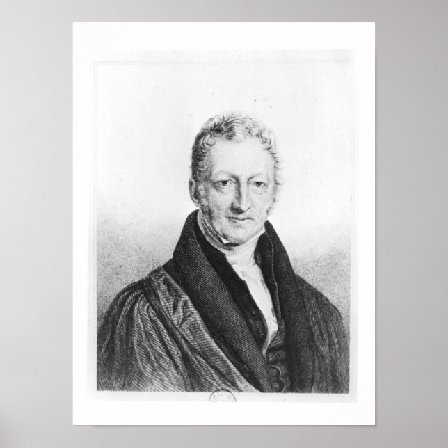 Portrait of Thomas Robert Malthus Poster (Front)